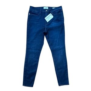 Frame Denim Le High Skinny Jeans Harper Dark Wash Blue LHSK8214 Made in USA
